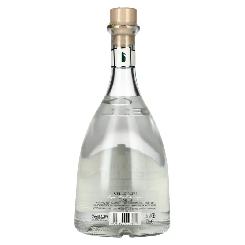 Cellini Grappa Cru Bianca 38% Vol. 0,7l