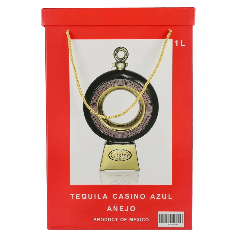 Casino Azul AÑEJO 100% de Agave Tequila 40% Vol. 1l in Geschenkbox