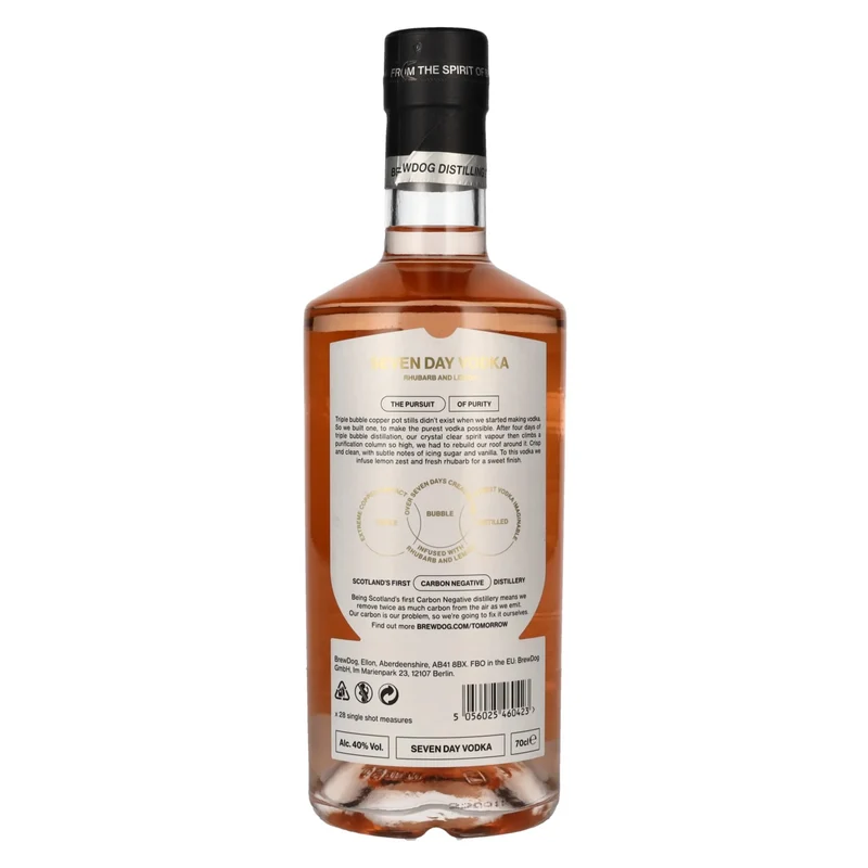 Brewdog SEVEN DAY VODKA Rhubarb and Lemon 40% Vol. 0,7l