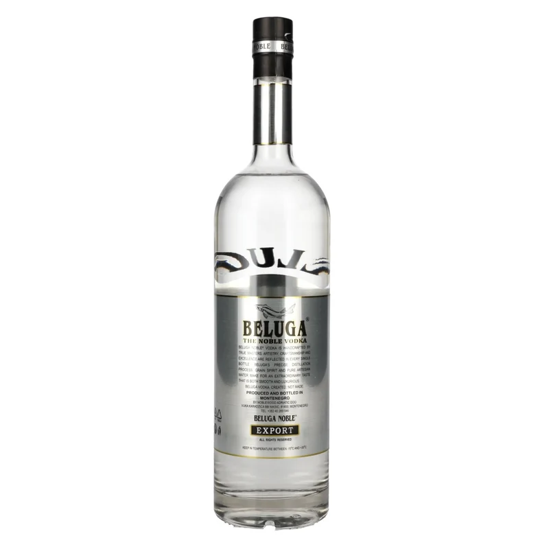 Beluga Noble Vodka EXPORT Montenegro 40% Vol. 1l