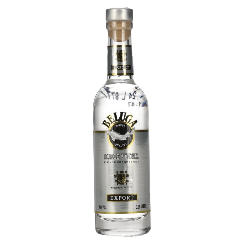 Beluga Noble Vodka EXPORT Montenegro 40% Vol. 0,05l