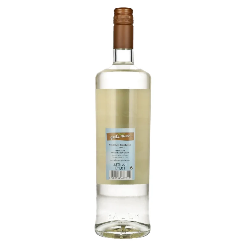 Bauers geile nuss Haselnuss Spirituose 33% Vol. 1l