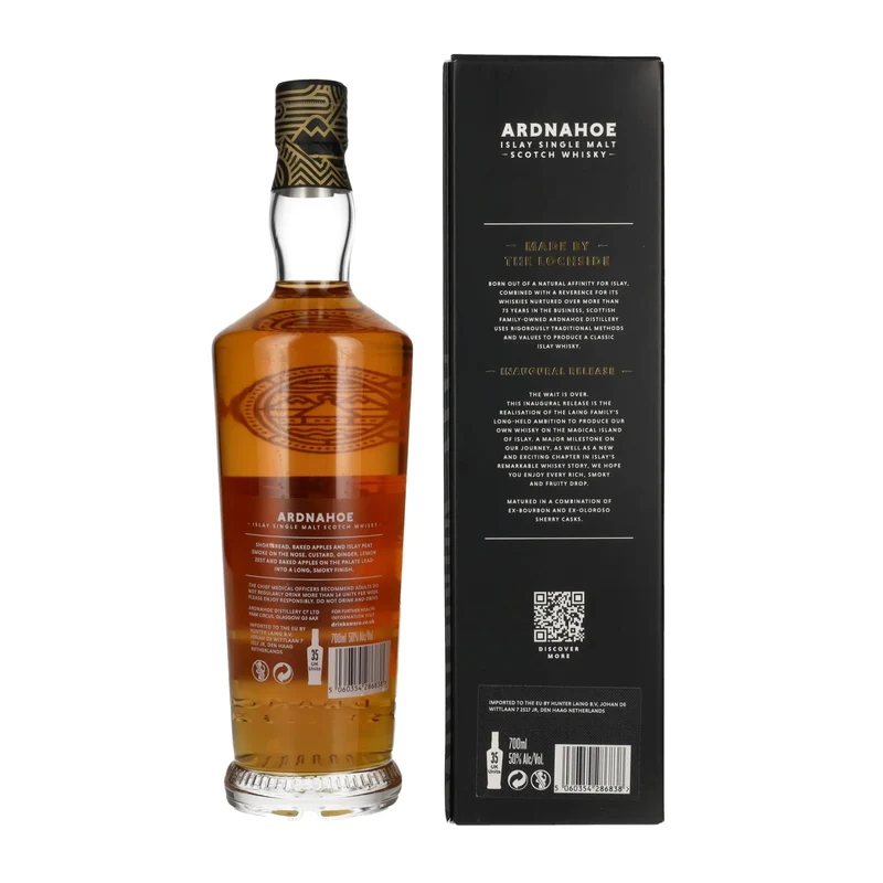Ardnahoe 5 Years Old INAUGURAL RELEASE Islay Single Malt Scotch Whisky 50% Vol. 0,7l in Geschenkbox