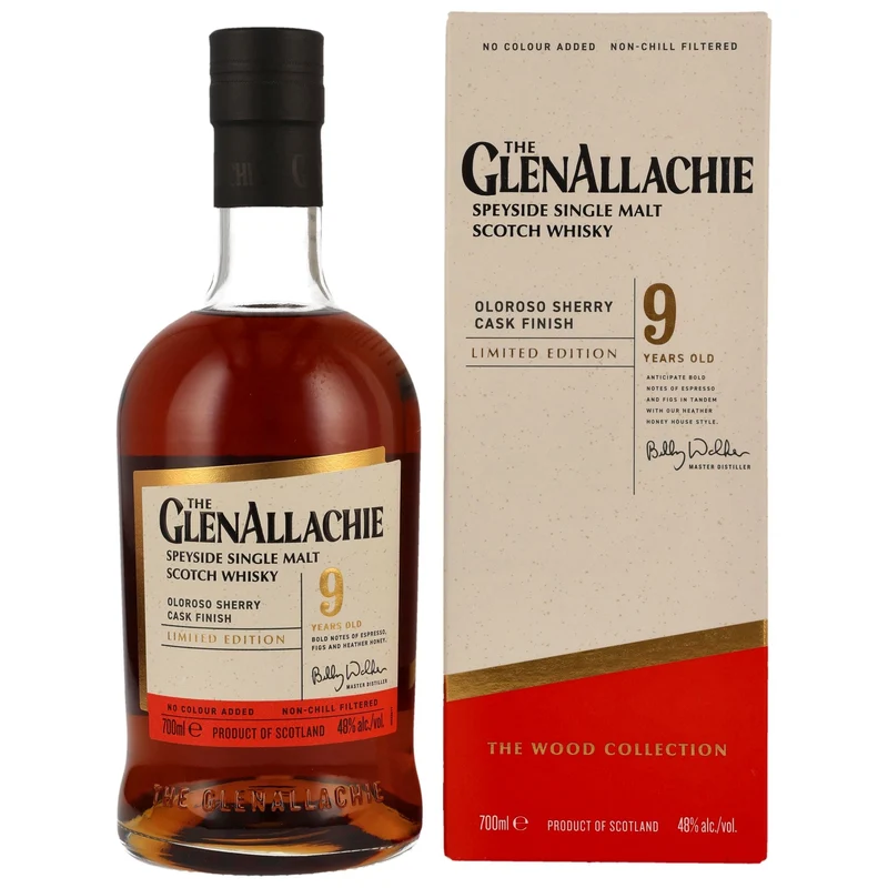 GlenAllachie | 9 Jahre | Limited Edition | Oloroso Cask Finish | The Wood Collection | 48%