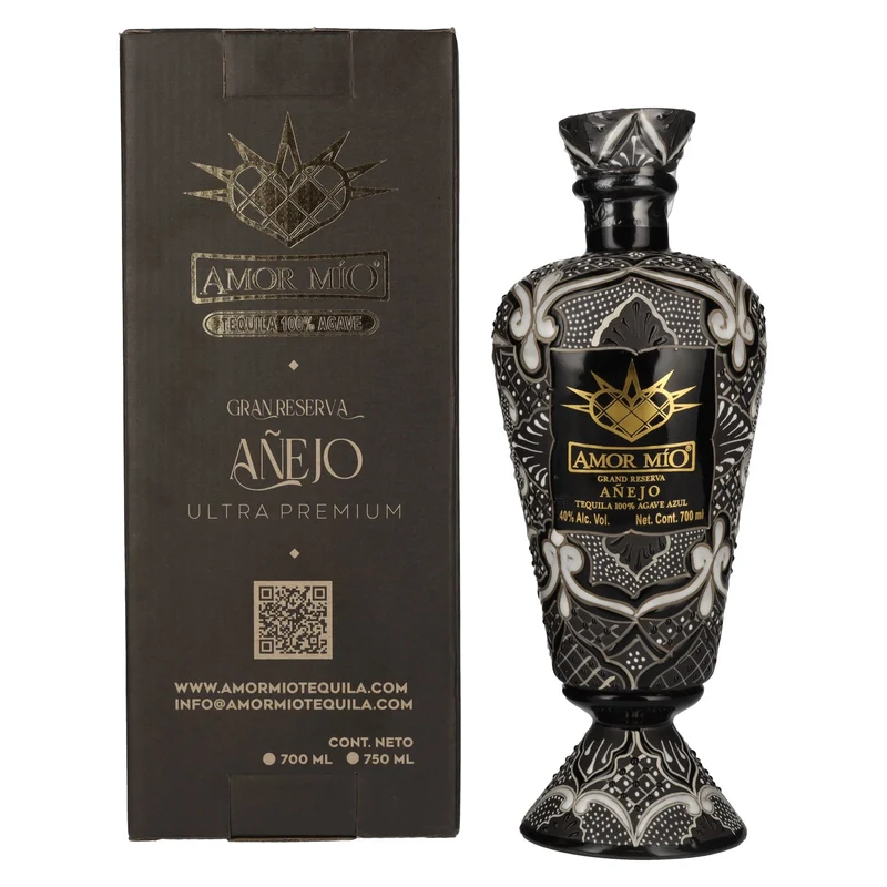 Amor Mío Tequila Gran Reserva Añejo 100% Agave Azul 40% Vol. 0,7l in Geschenkbox