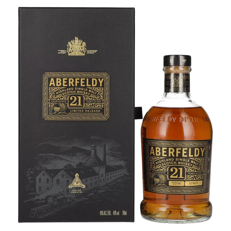 Aberfeldy 21 Years Old Highland Single Malt 40% Vol. 0,7l in Geschenkbox