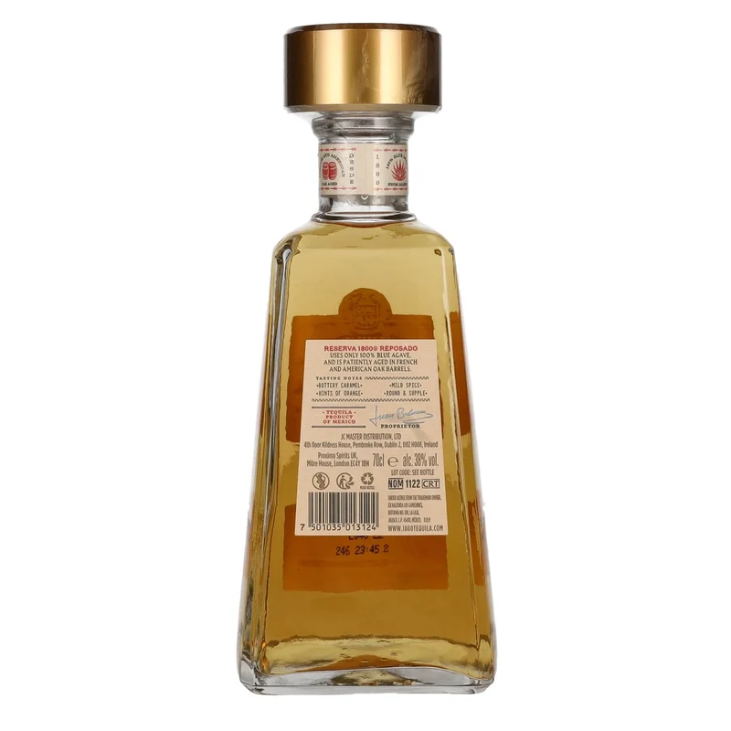 1800 Tequila Reserva REPOSADO 100% Agave 38% Vol. 0,7l