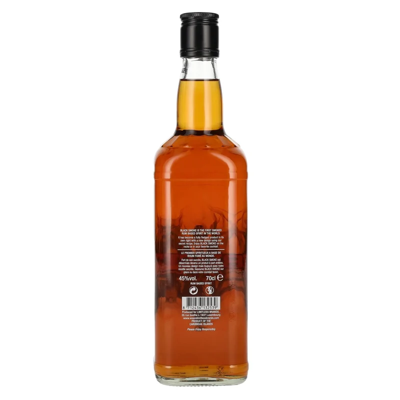 BLACK Smoke Rum Based Spirit 45% Vol. 0,7l