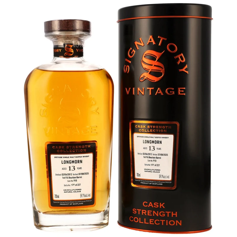 Longmorn 13 Jahre 2012/2025 - Signatory Vintage - 1st Fill Bourbon Barrel - #910 59,1% 0,7l