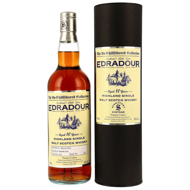 Edradour 10 Jahre 2016/2026 - Signatory Vintage - Sherry Cask - #216 46,0% 0,7l