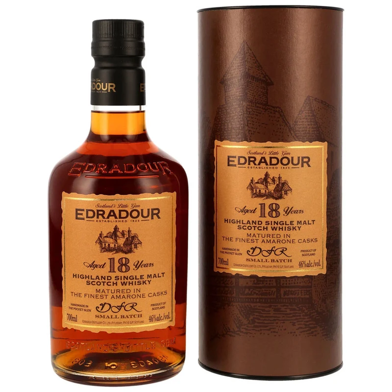 Edradour 18 Jahre 18 Jahre. 1st Fill DFR Amarone Casks 46,0% 0,7l