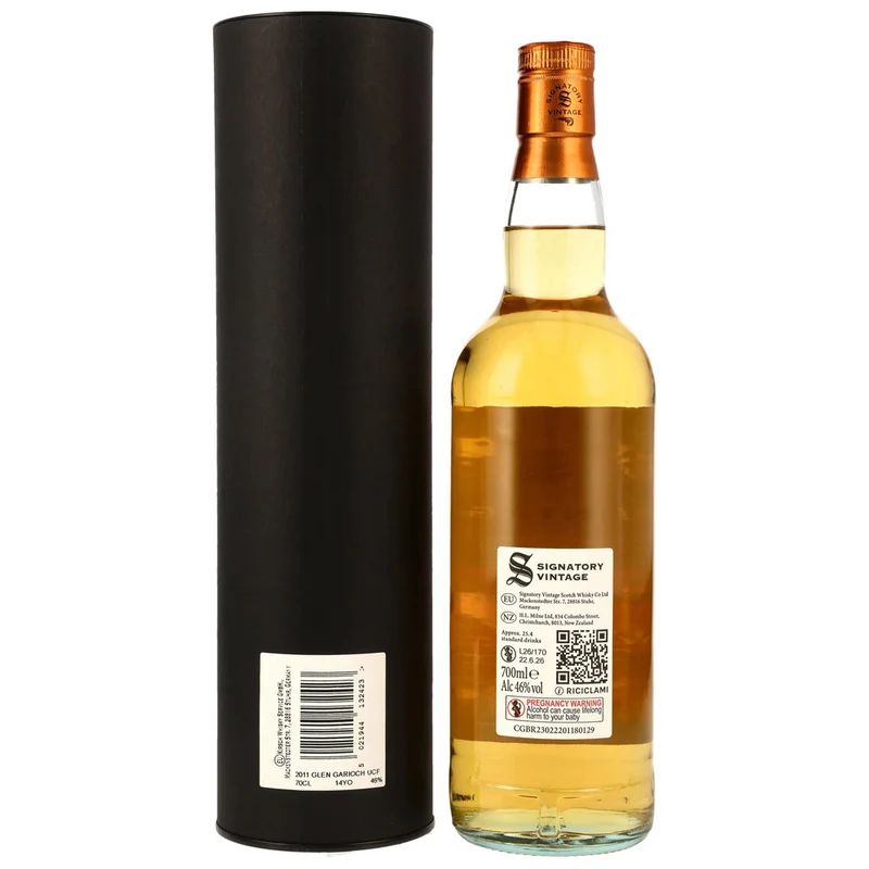 Glen Garioch 14 Jahre 2011/2026 - Signatory Vintage - First Fill und Second Fill Bourbon Barrels 46,0% 0,7l