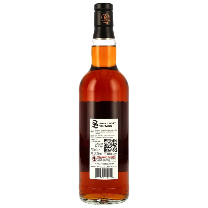 Secret Speyside 18 Jahre 2008/2026 - Signatory Vintage 100 Proof Exceptional #17 - 57,1% 0,7l