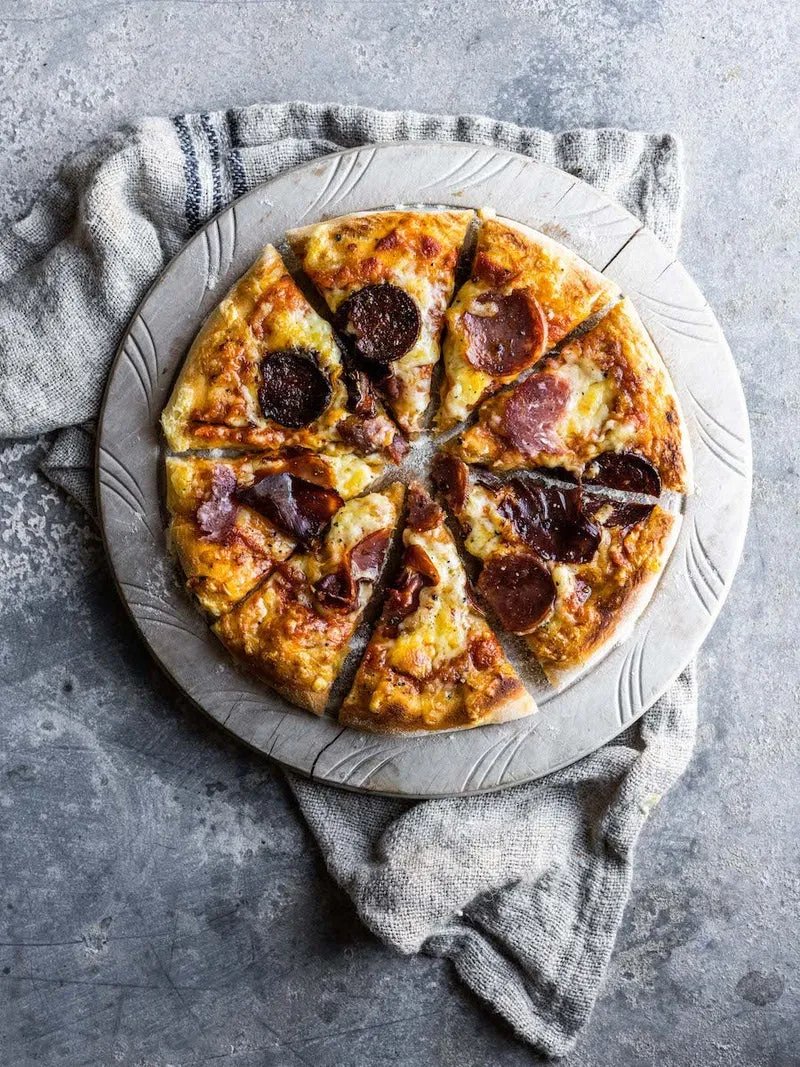 Three Cheese Pizza Box