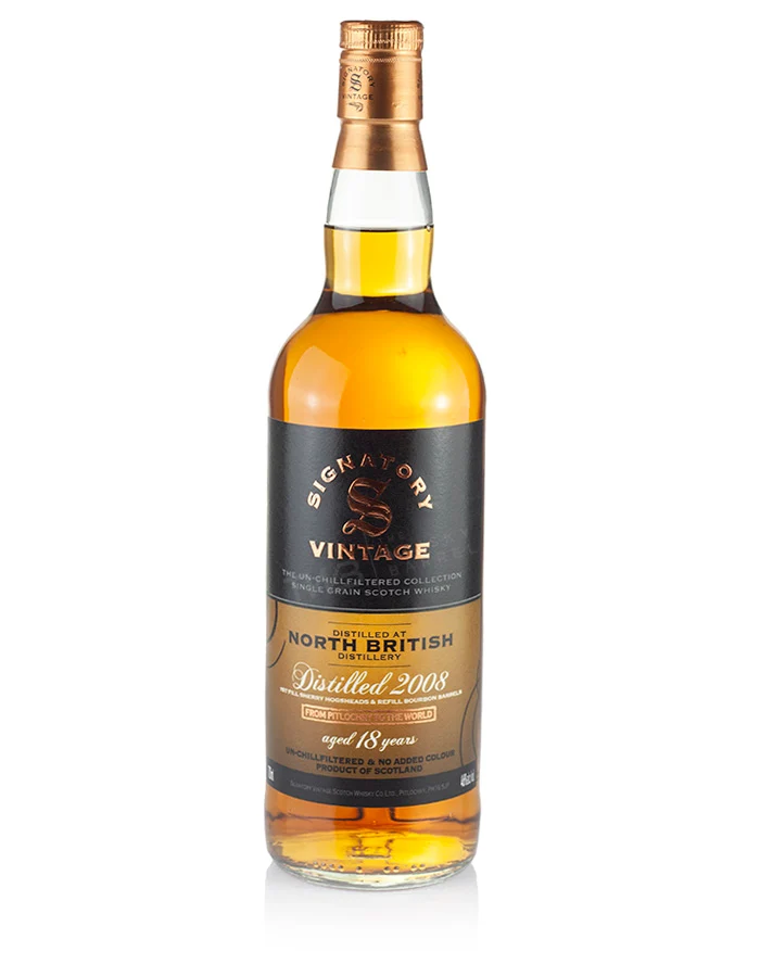 North British 18 Year Old 2008 Signatory Un-Chillfiltered