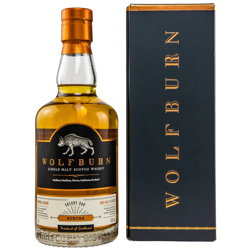 Wolfburn Aurora | Highland Single Malt Whisky | Bourbon & Sherry Fässer | 46% Vol. | 0,7l