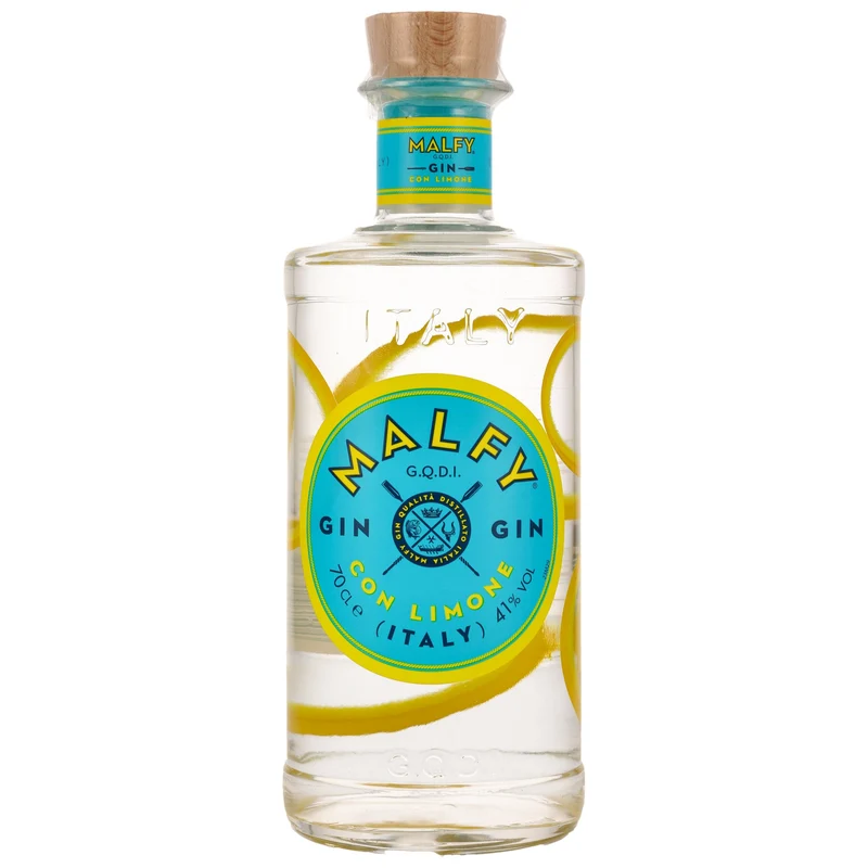 MALFY GIN CON LIMONE | Zitronen‑Gin aus Italien | 41% Vol. | 0,7 l