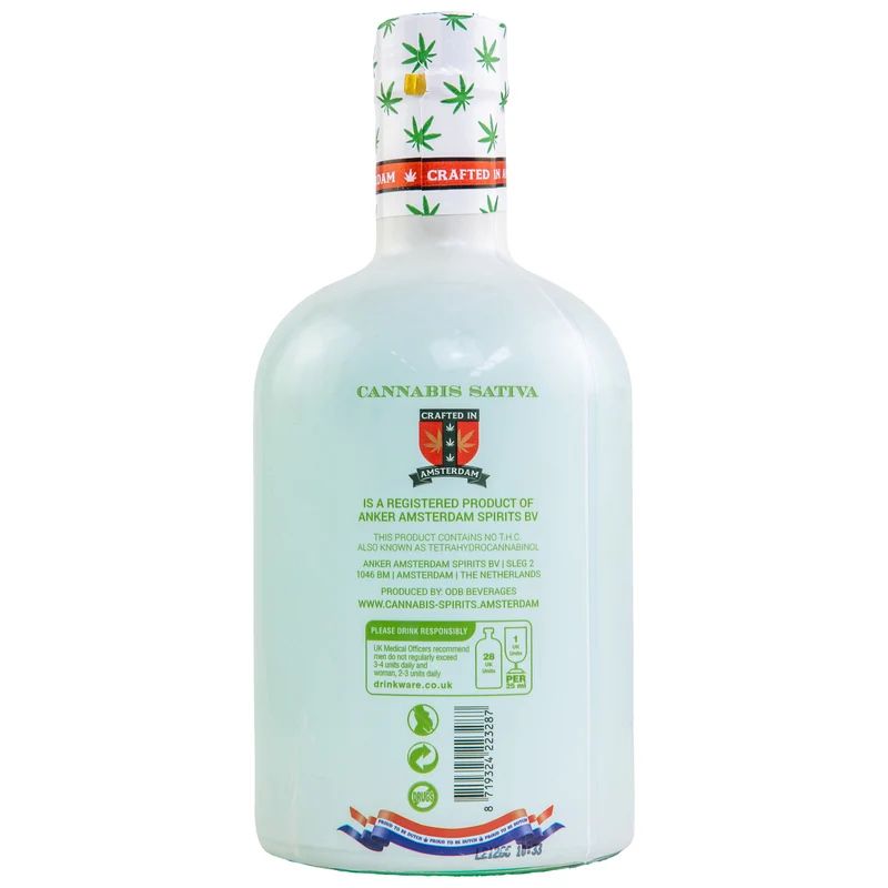 Cannabis Sativa Gin | Niederländischer Gin | Mit Cannabis Sativa | 40% Vol. | 0,7l