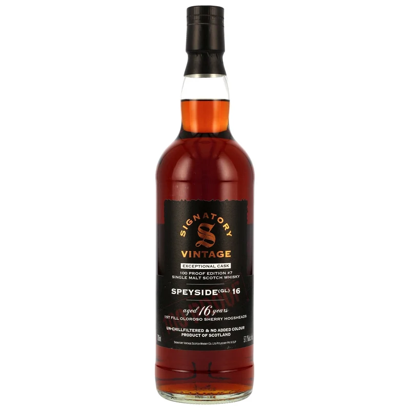 Speyside (GL) | 100 Proof Edition #7 | 16 Years | Signatory Vintage | 57,1%