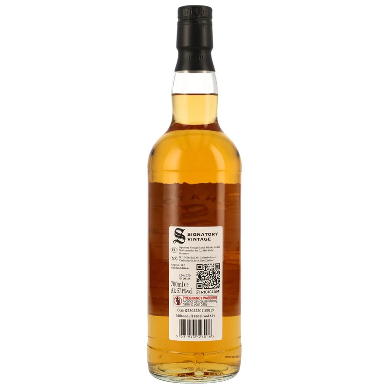 Miltonduff | 100 Proof Edition #24 | Signatory Vintage | 2015/2024 | 8 Jahre | 57,1%