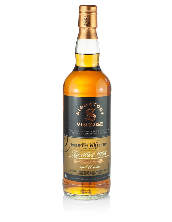 North British 17 Year Old 2008 Signatory Un-Chillfiltered