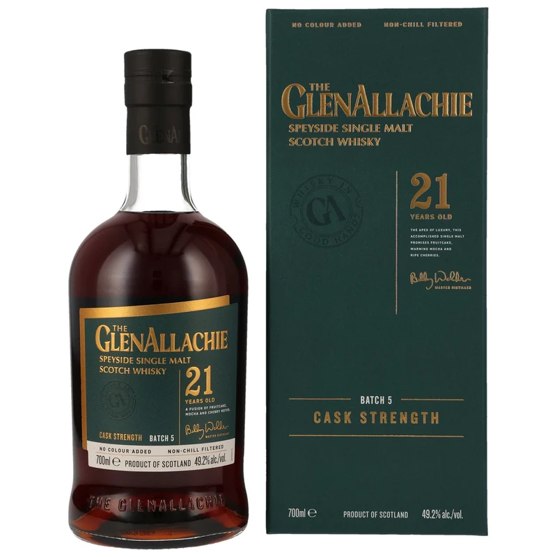 GlenAllachie | 21 Jahre | Batch 5 | Cask Strength | 49,2%