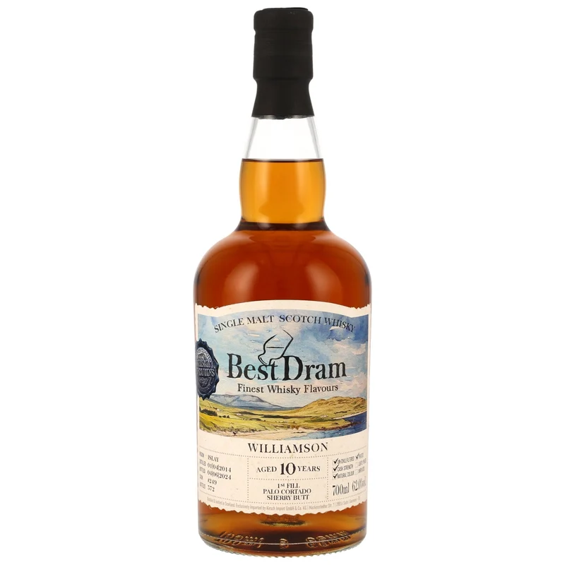 Williamson | Best Dram | 10 Jahre | 2014/2024 | Palo Cortado #249 | 62%