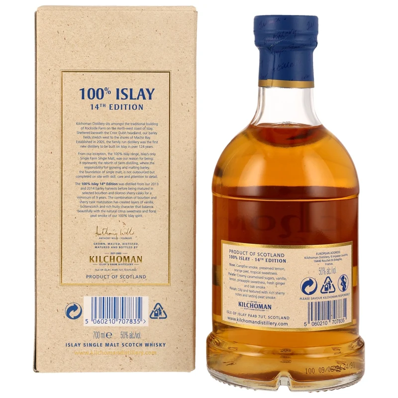 Kilchoman | 100% Islay | The 14th Edition | Bourbon & Sherry Casks | 50%