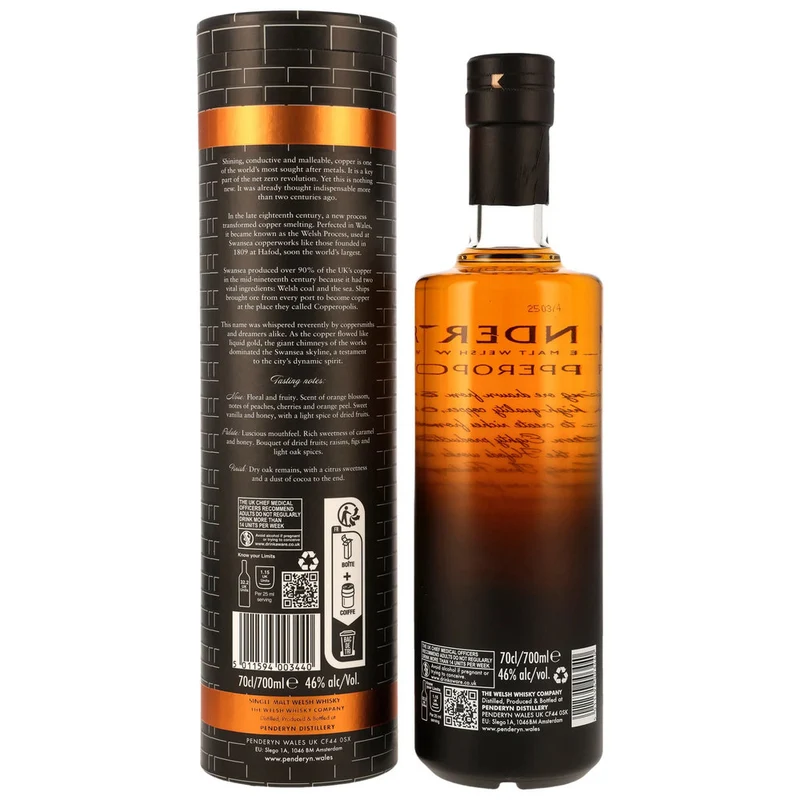 Penderyn Icons of Wales Collection Copperopolis 46,0% 0,7l