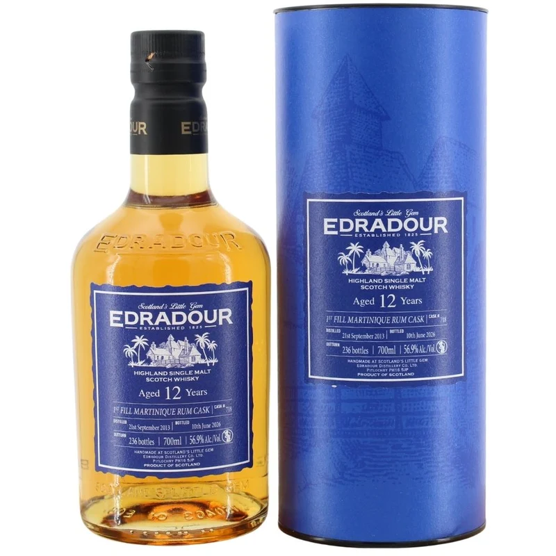 Edradour 12 Jahre 2013/2026 Martinique Rum Cask - #718 56,9% 0,7l