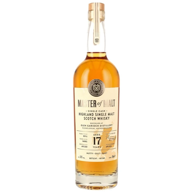 Glen Garioch 17 Jahre 2009/2026 - Refill Barrel - Master of Malt 51,1% 0,7l