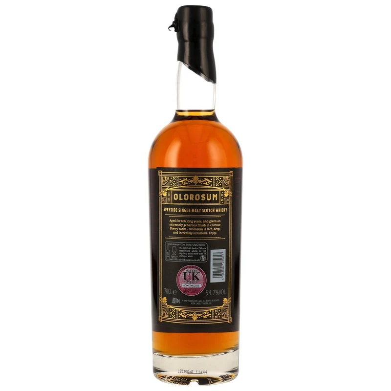 Olorosum Secret Speyside 10 Jahre - Oloroso Sherry Casks Finish 54,7% 0,7l