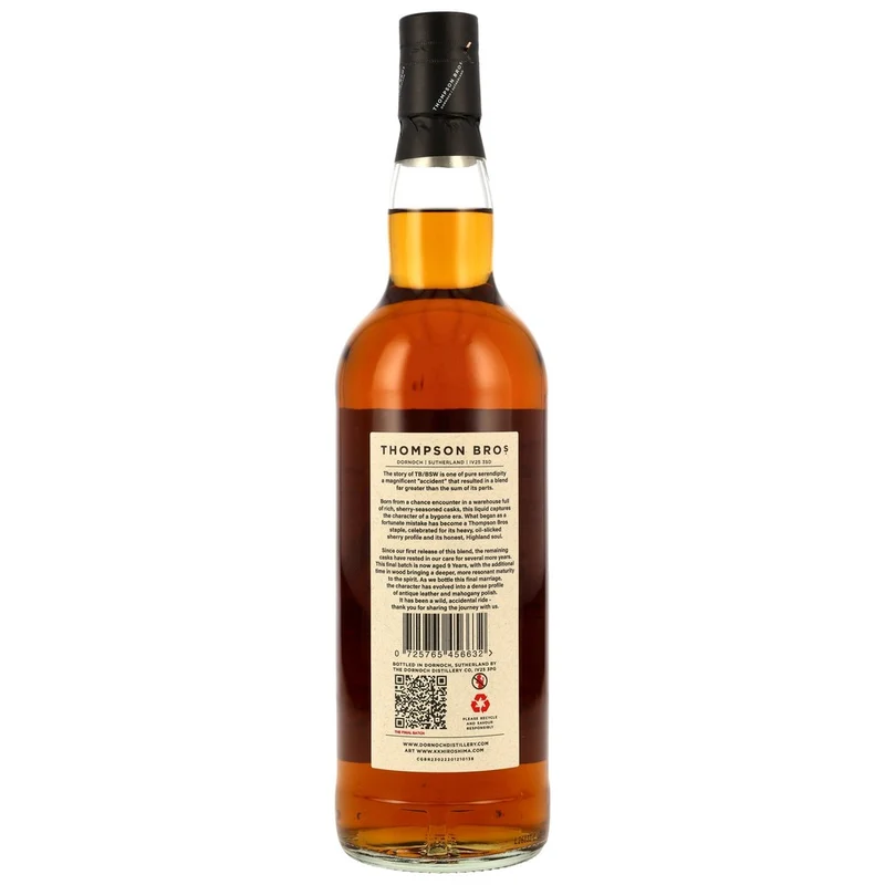 TB/BSW Blended Scotch Whisky - 9 Jahre - Final Release - Thompson Bros. 45,0% 0,7l