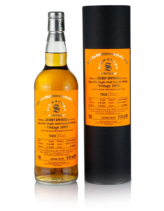 Mystery Malt (Macallan) 16 Year Old 2009 Signatory Un-Chillfiltered for TWB