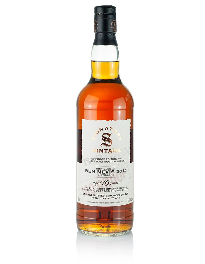Ben Nevis 10 Year Old 2014 Signatory 100-Proof Edition #63
