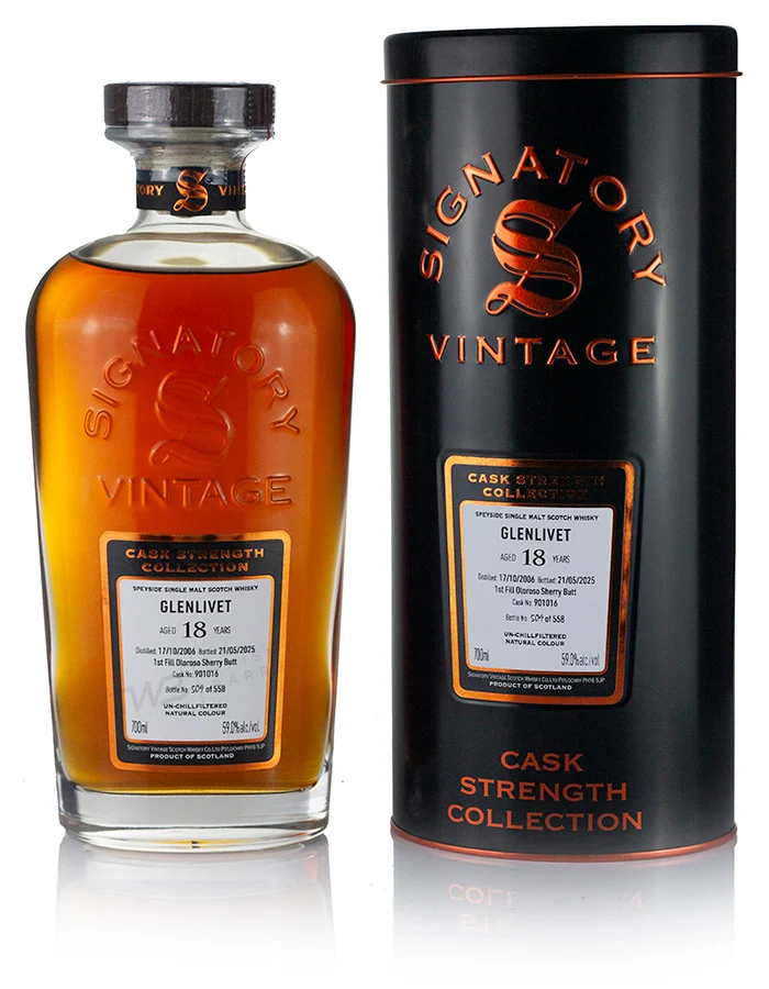 Glenlivet 18 Year Old 2006 Signatory Cask Strength