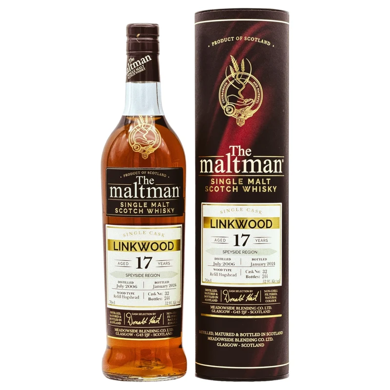 Linkwood | The Maltman | 17 Jahre | 2006/2024 | Hogshead #32 | 52,9%