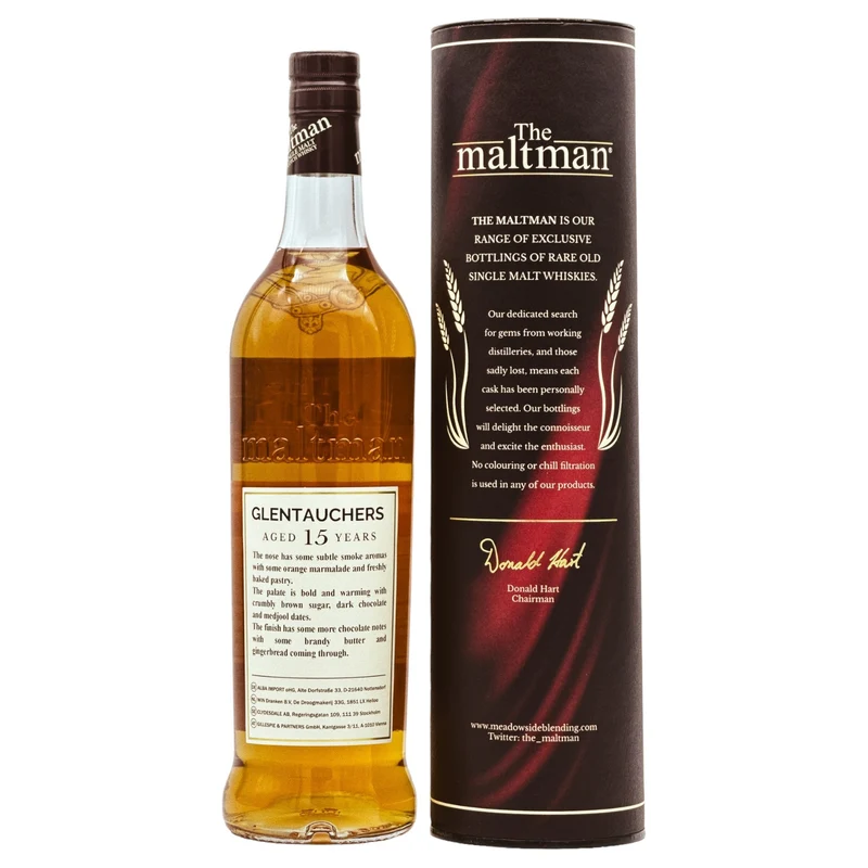 Glentauchers | The Maltman | 15 Jahre | 2009/2024 | Bordeaux Wine #2211 | 54,6%