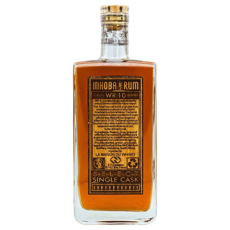 Mhoba Rum 2019/2023 South Africa Single Estate Sugar Cane Rum | 63,5%