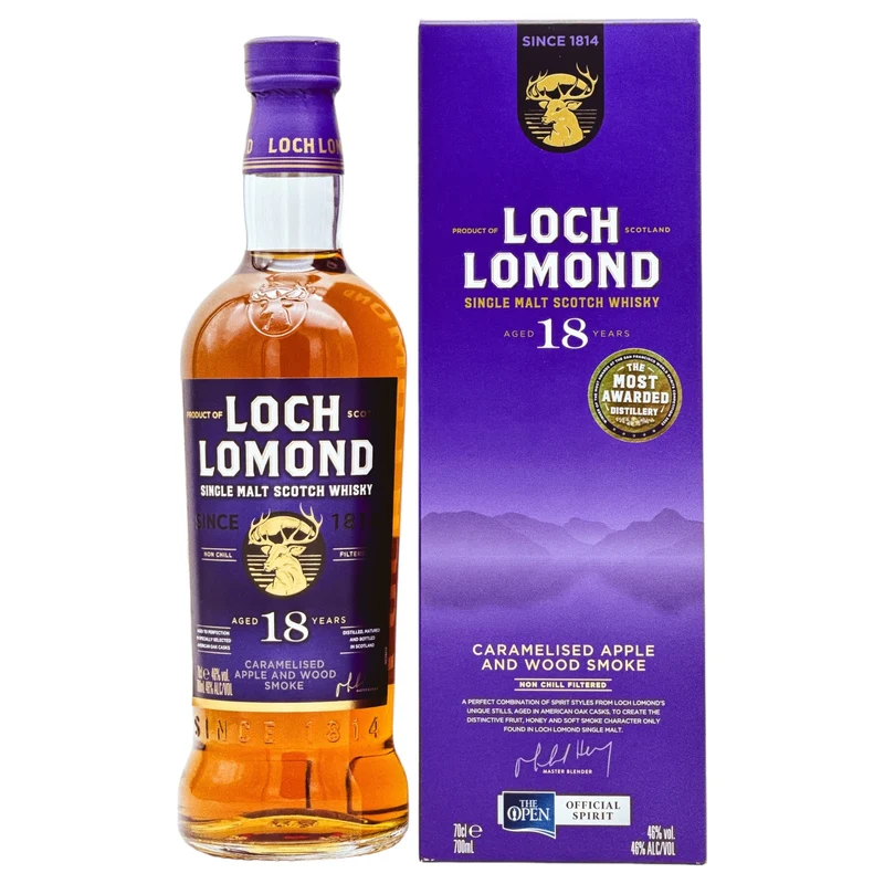 Loch Lomond | 18 Jahre | Caramelised Apple and Wood Smoke | 46%
