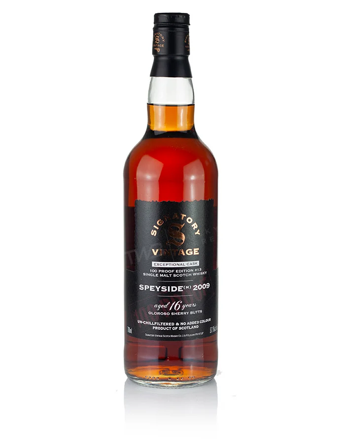 Mystery Malt (Secret Speyside M) 16 Year Old 2009 Signatory Exceptional Cask Edition #13
