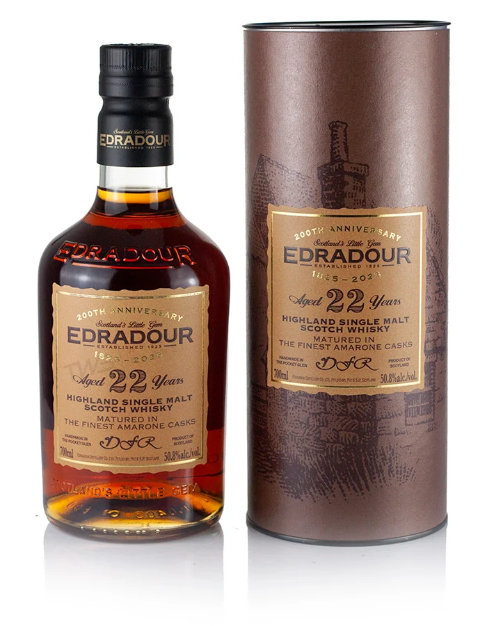 Edradour 22 Year Old 2003 Amarone Casks 200th Anniversary