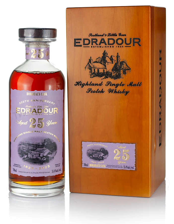 Edradour 25 Year Old 1999 Bordeaux Cask 200th Anniversary
