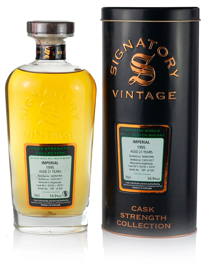 Imperial 21 Year Old 1995 Signatory Cask Strength