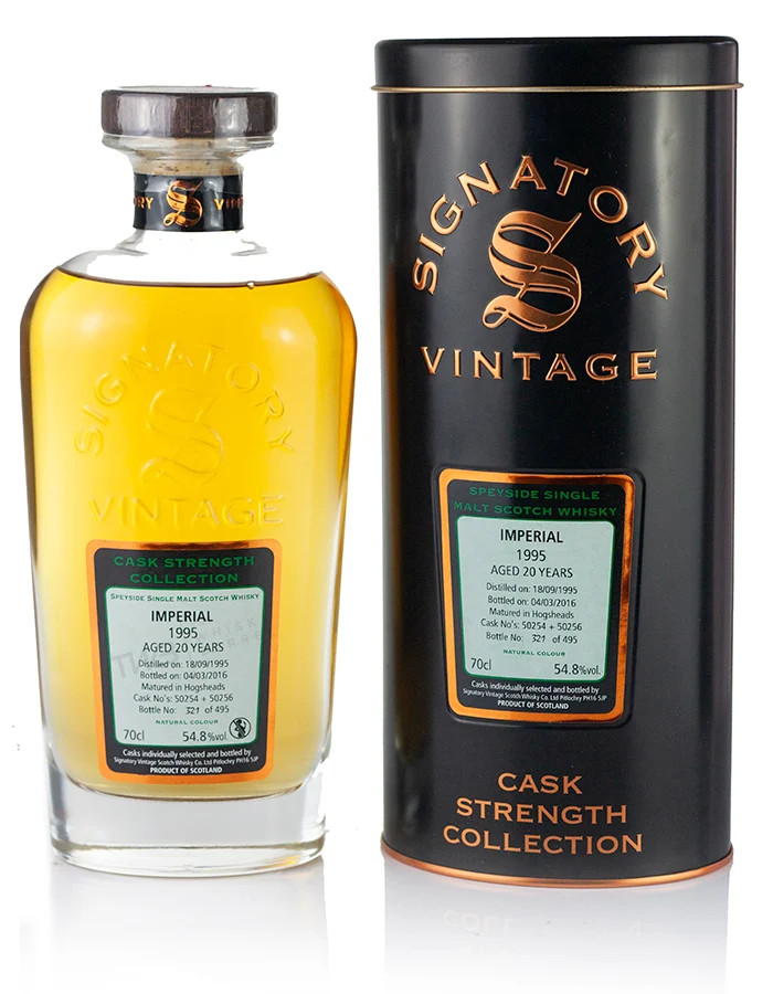 Imperial 20 Year Old 1995 Signatory Cask Strength