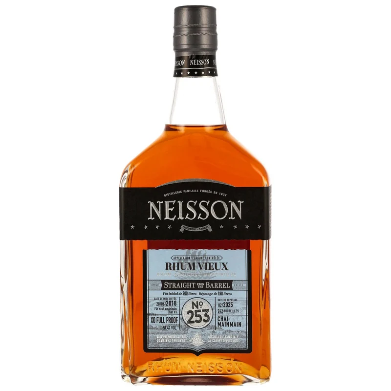 Neisson Rum 6 Jahre 2018/2025 - Neisson Rhum - XO Full Proof no253 Chai Mainmain La Maison - 59,4% 0,7l