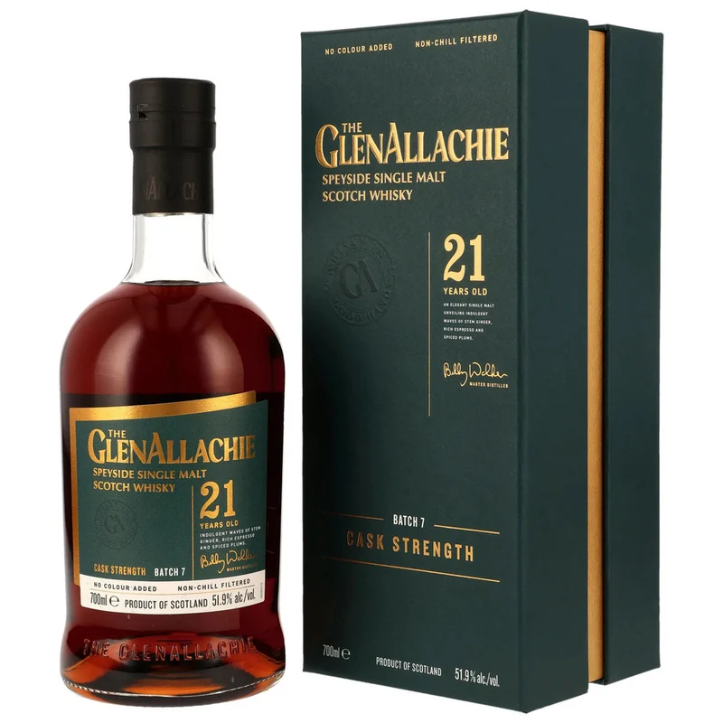 Glenallachie 21 Jahre - Batch 7 - PX & Oloroso Sherry Casks - 51,9% 0,7l
