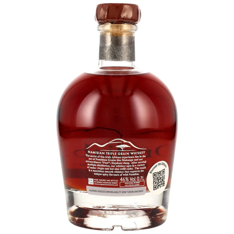 Ondjaba - The Namibian Whiskey - Rum Cask 46,0% 0,7l