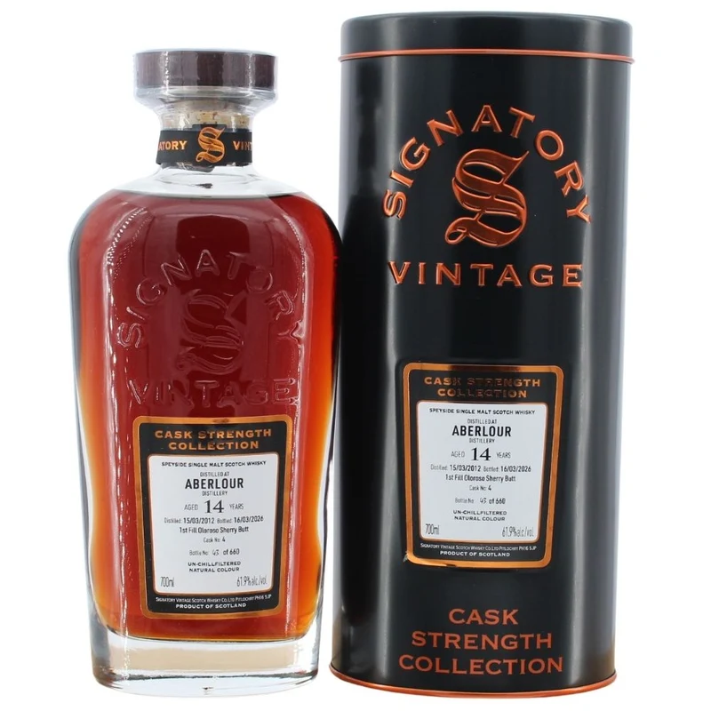 Aberlour 14 Jahre 2012/2026 1st Fill Oloroso Sherry Butt #4 - Sig CS 61,9% 0,7l