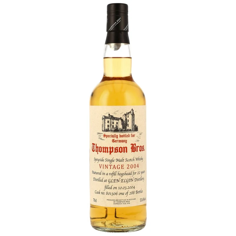 Glen Elgin 22 Jahre 2004/2026 - Thompson Bros. - Refill Hogshead - 801306 53,6% 0,7l